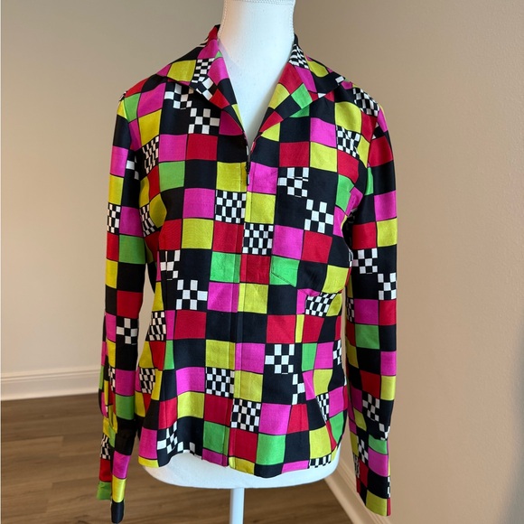 Dana Buchman Jackets & Blazers - Dana Buchman Multicolor Checkered Blouse